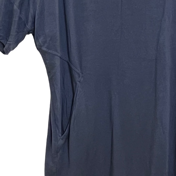 Lou & Grey Dark Gray T-Shirt Style Dress With Pockets Size L - Picture 4 of 10